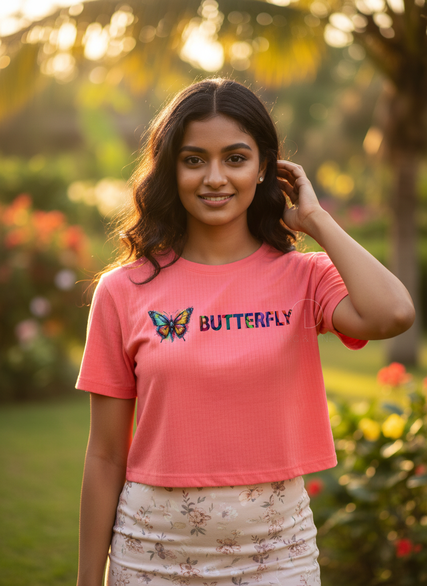 Butterfly | BU01 | Women's Crop Top