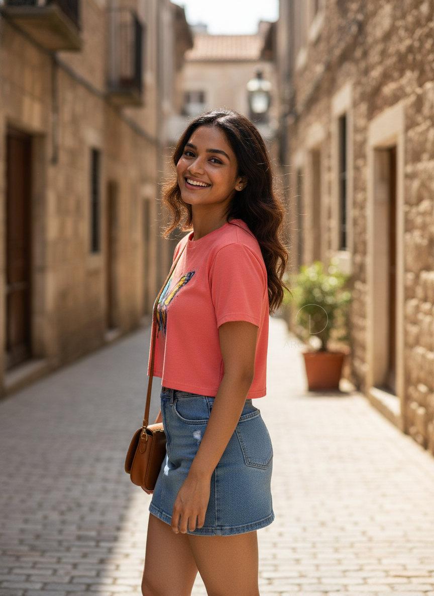 Butterfly | BU10 | Women's Crop Top