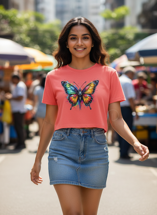 Butterfly | BU10 | Women's Crop Top