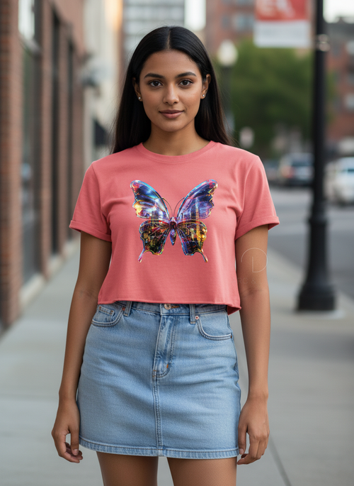 Butterfly | BU11 | Women's Crop Top