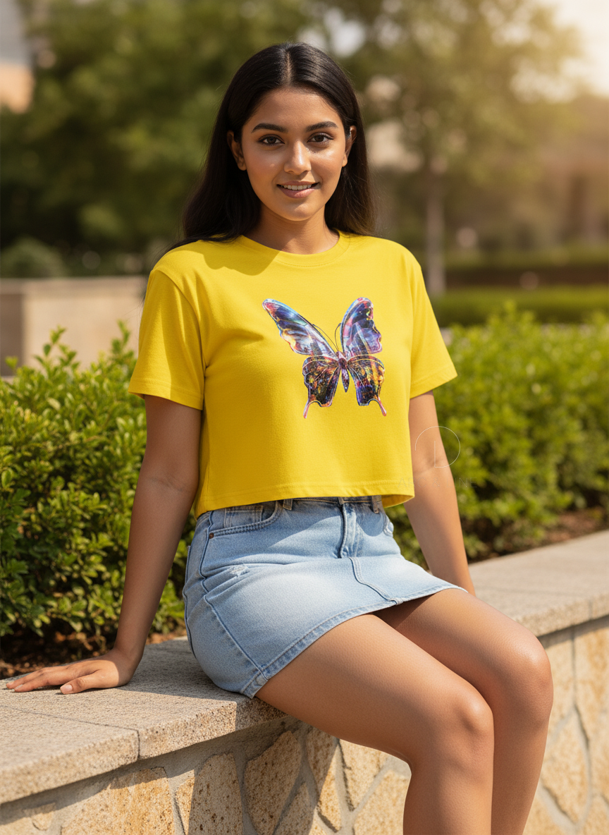 Butterfly | BU11 | Women's Crop Top