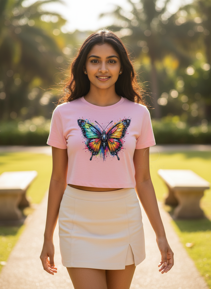Butterfly | BU10 | Women's Crop Top