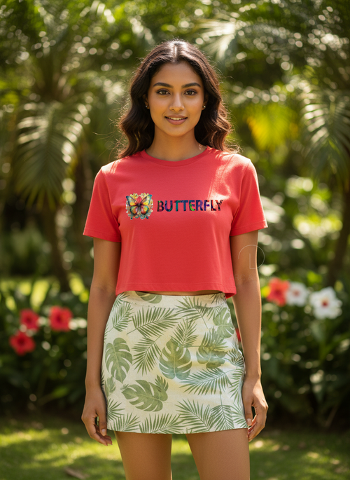 Butterfly | BU03 | Women's Crop Top