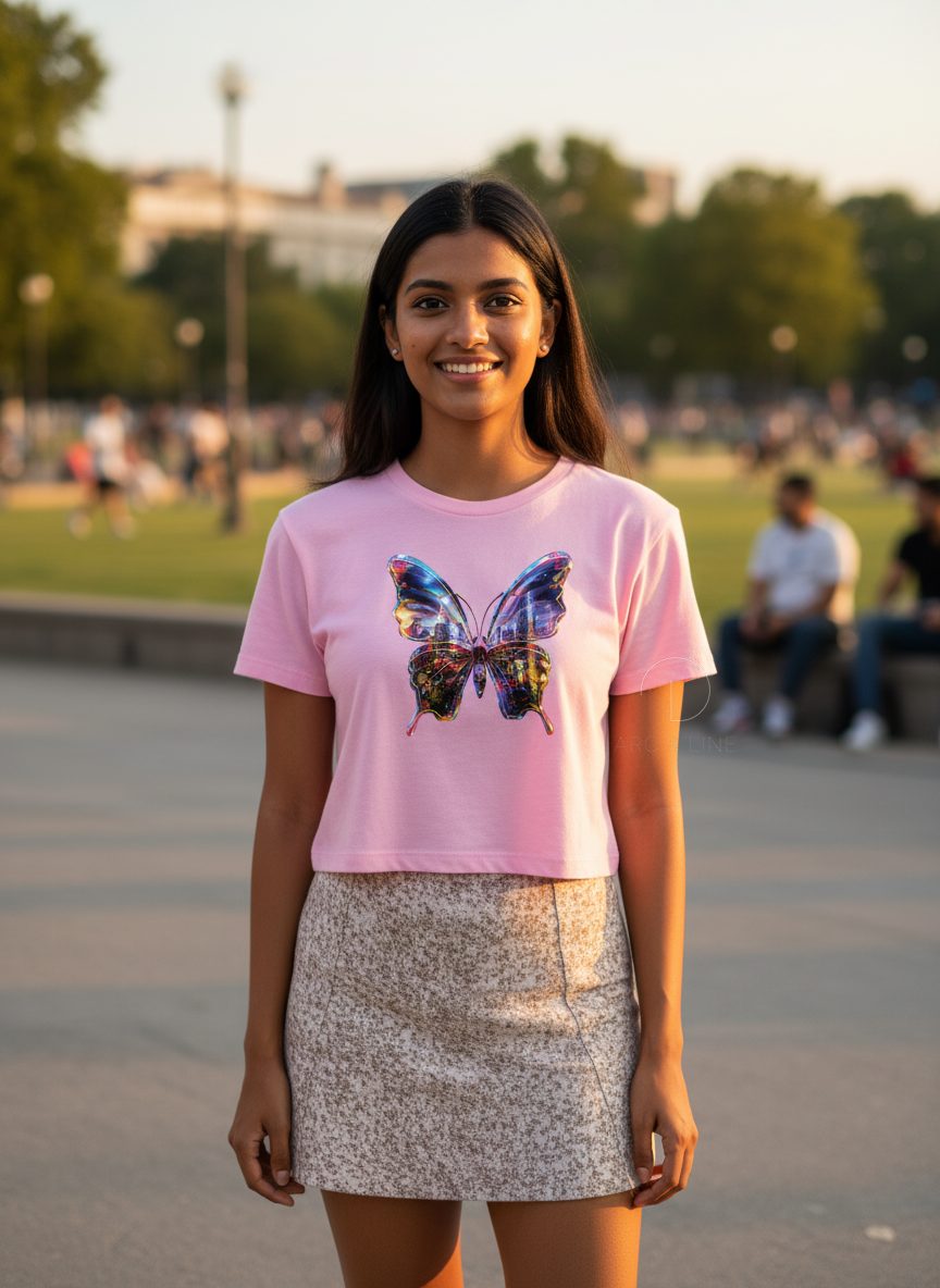 Butterfly | BU11 | Women's Crop Top