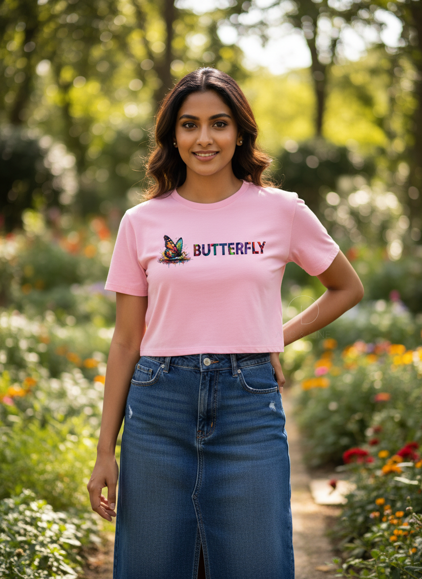 Butterfly | BU06 | Women's Crop Top