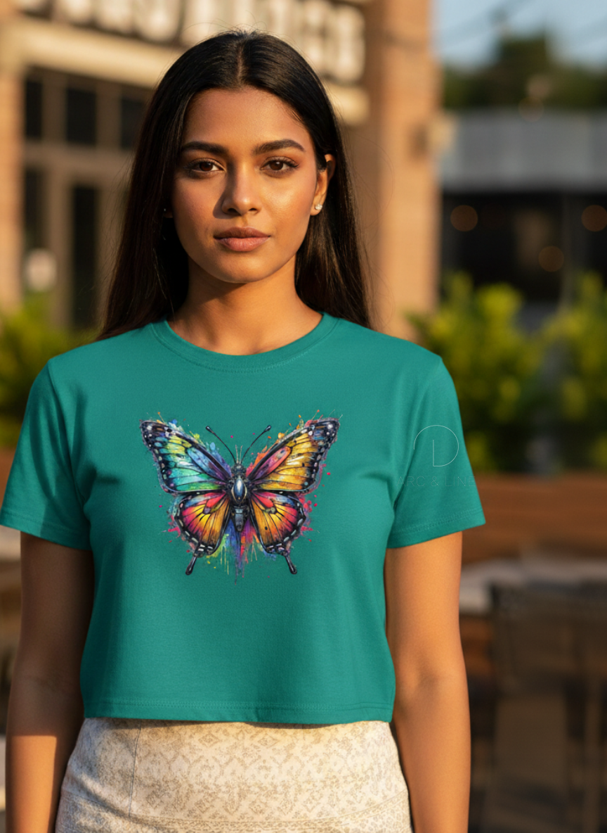 Butterfly | BU10 | Women's Crop Top