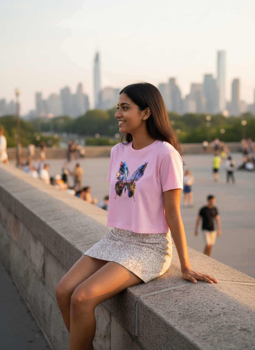 Butterfly | BU11 | Women's Crop Top
