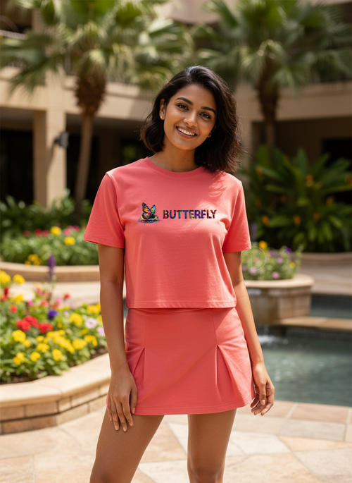 Butterfly | BU06 | Women's Crop Top