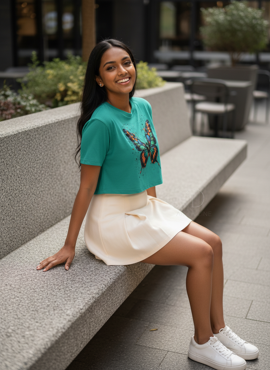 Butterfly | BU09 | Women's Crop Top