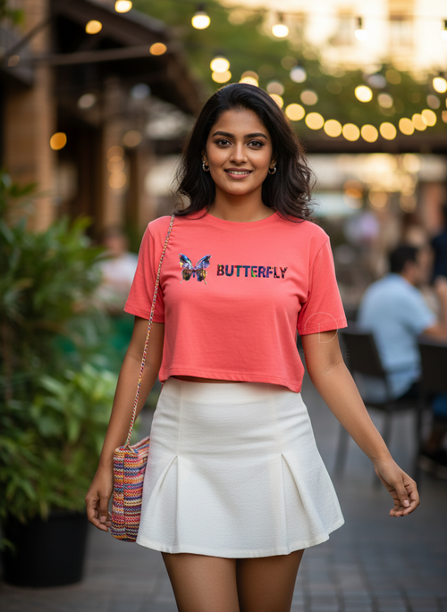 Butterfly | BU04 | Women's Crop Top