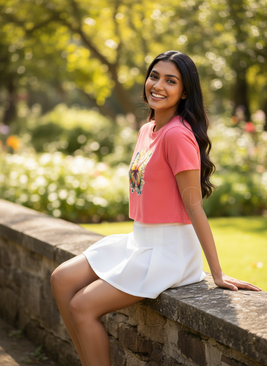 Butterfly | BU12| Women's Crop Top