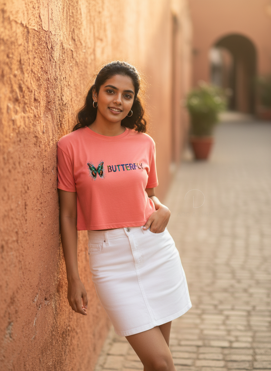 Butterfly | BU05 | Women's Crop Top