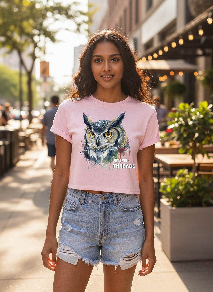 Untamed Treads | Mystery | Women's Crop Top