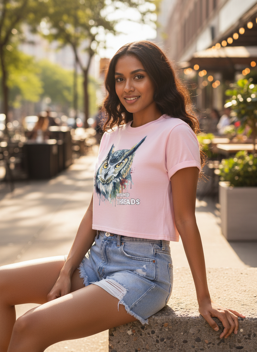 Untamed Treads | Mystery | Women's Crop Top