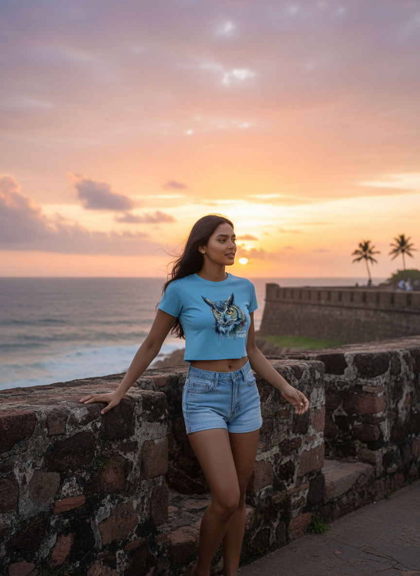 Untamed Treads | Mystery | Women's Crop Top