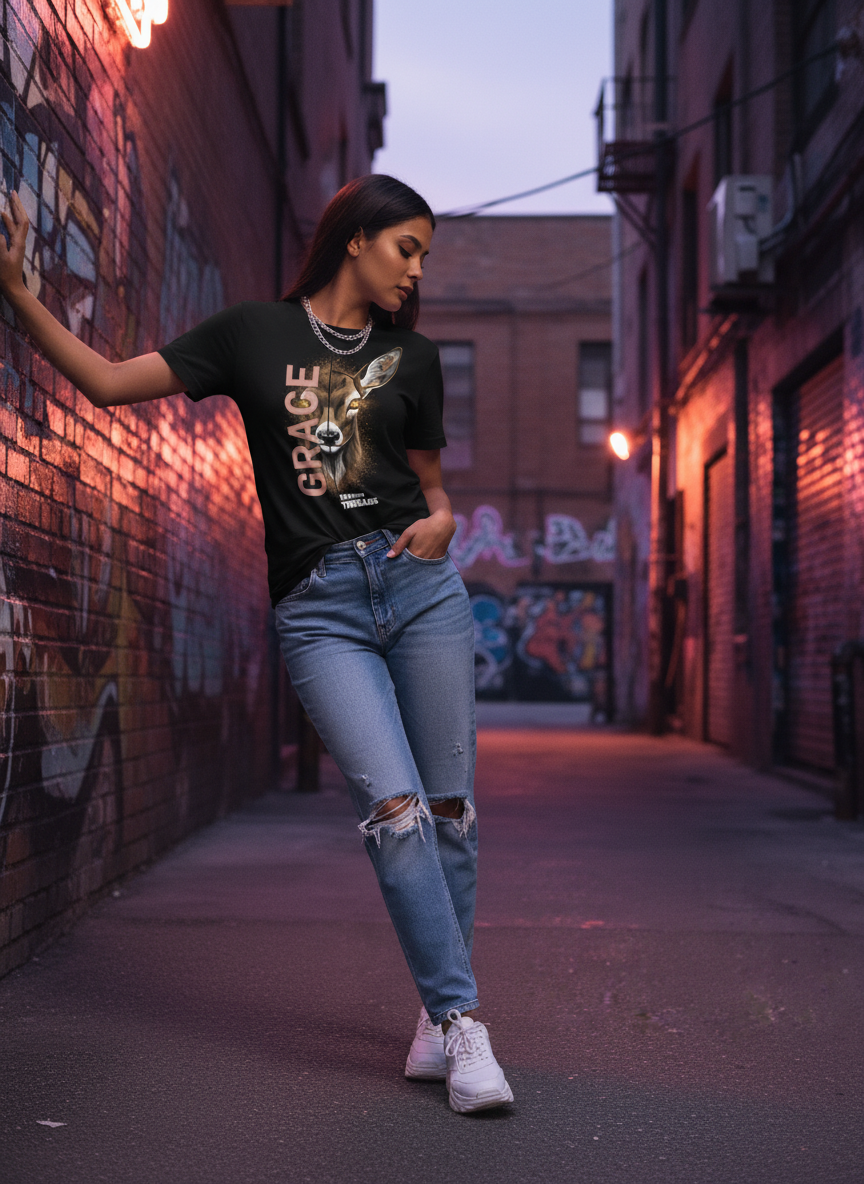 Untamed Threads | Grace | Unisex Cotton T-Shirt