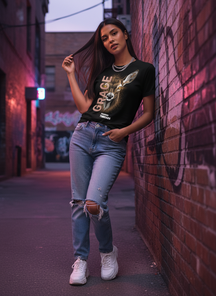 Untamed Threads | Grace | Unisex Cotton T-Shirt
