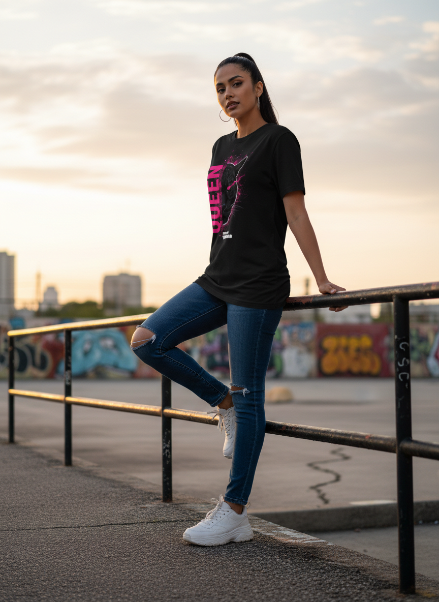 Untamed Threads | Queen | Unisex Cotton T-Shirt
