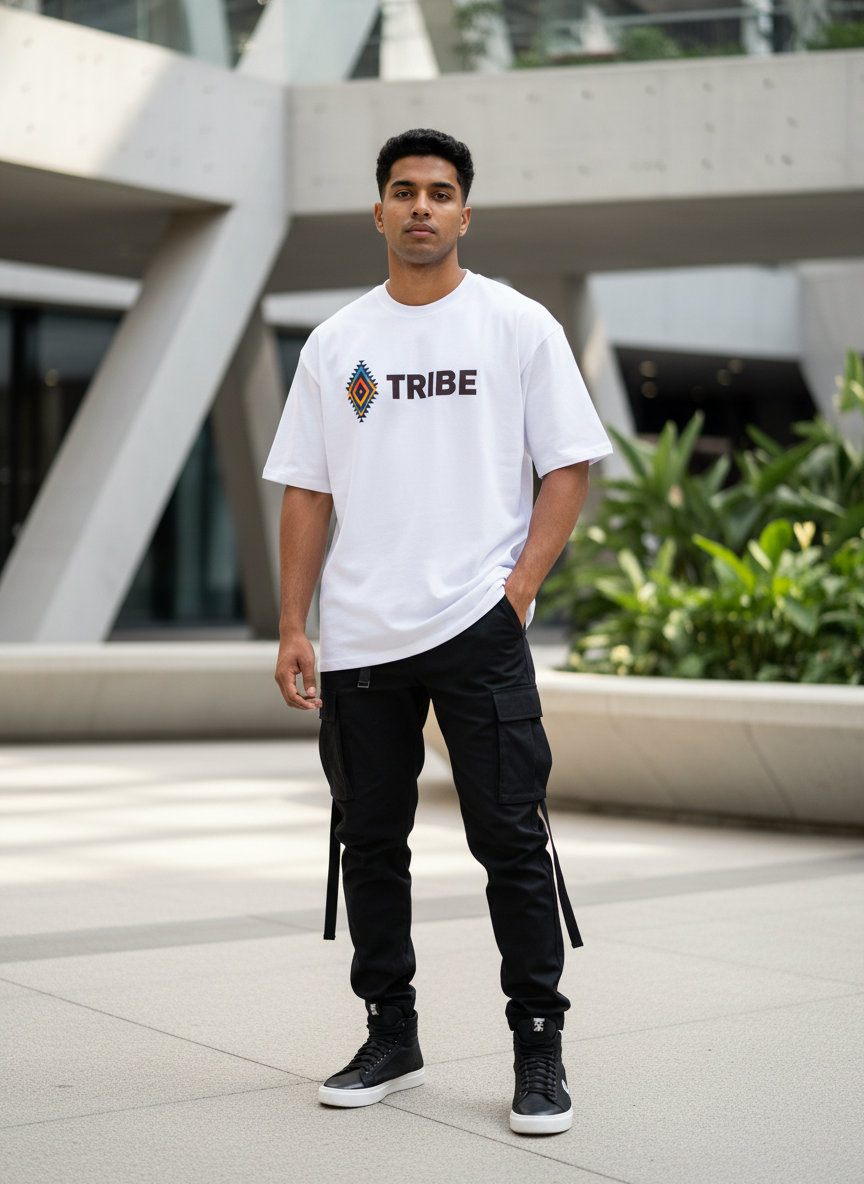 Tribe | Oversized Unisex Cotton T-Shirt | Tribe Collection NT04