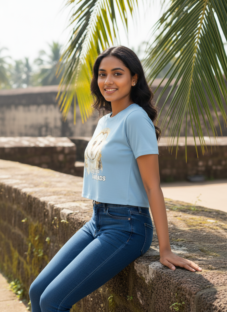 Untamed Treads | Nimbus | Women's Crop Top