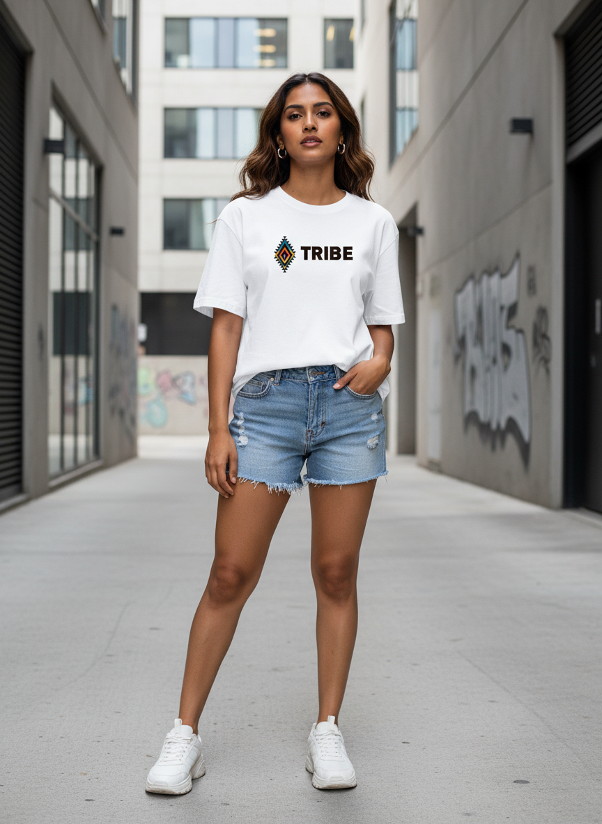 Tribe | Oversized Unisex Cotton T-Shirt | Tribe Collection NT01