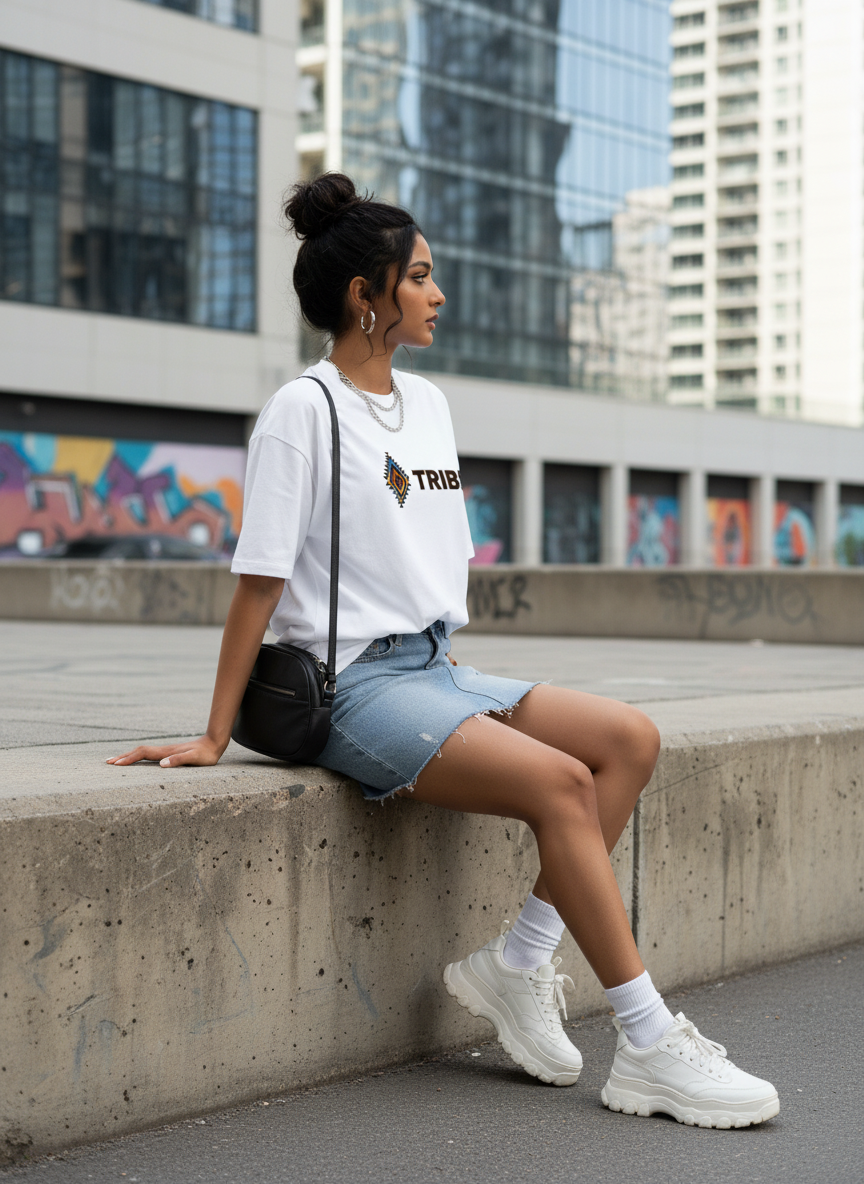 Tribe | Oversized Unisex Cotton T-Shirt | Tribe Collection NT04