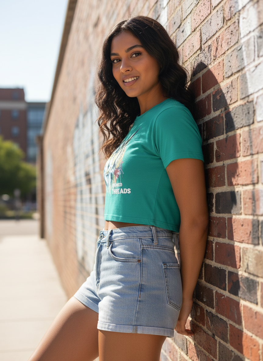 Untamed Treads | Mystery | Women's Crop Top