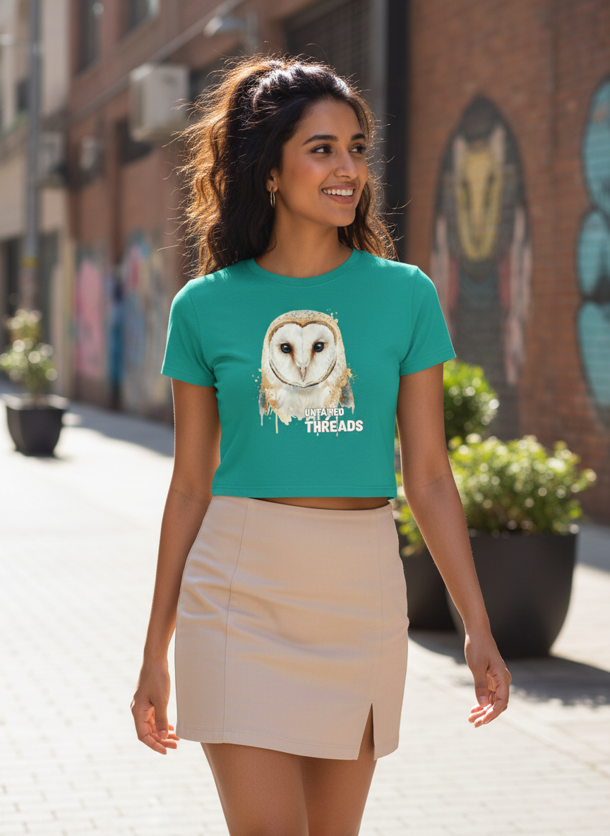 Untamed Treads | Nimbus | Women's Crop Top