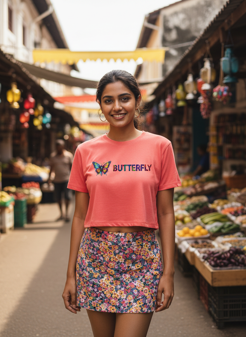 Butterfly | BU01 | Women's Crop Top
