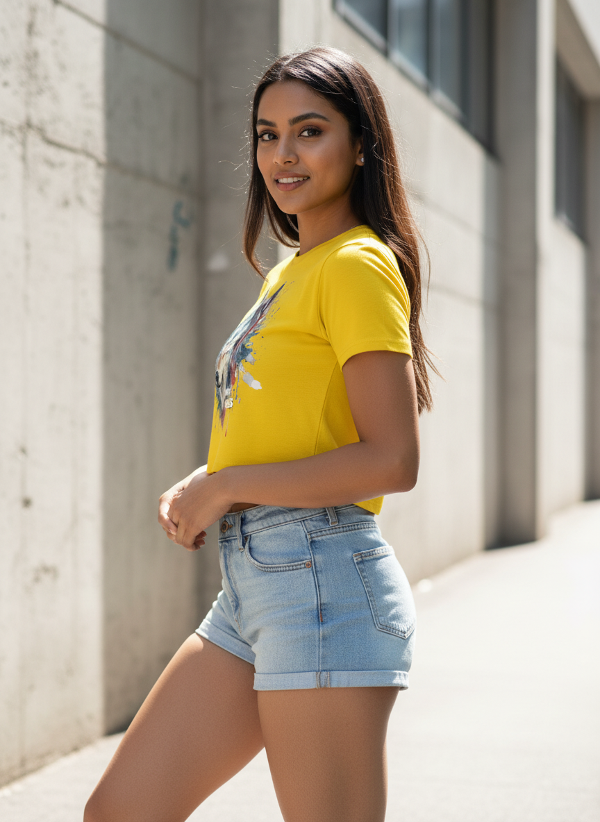 Untamed Treads | She wolf | Women's Crop Top
