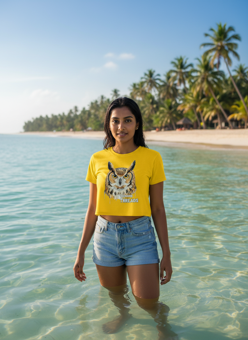 Untamed Treads | Mystery | Women's Crop Top